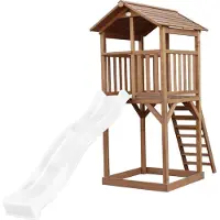 Axi Beach Tower Speeltoren Bruin - Witte Glijbaan