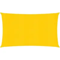 vidaXL Zonnezeil 160 g/m² 3x6 m HDPE geel