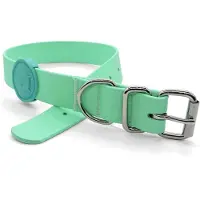 Morsø halsband voor hond waterproof gerecycled carribean green groen 23-31x1,5 cm