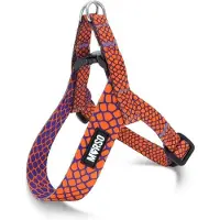 Morsø mini hondentuig verstelbaar gerecycled urban lizard rood 29-38x2,5 cm