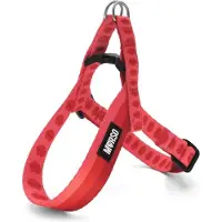 Morsø mini tuig voor hond verstelbaar gerecycled lipstick roze 29-38x2,5 cm