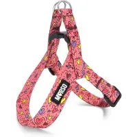 Morsø mini hondentuig verstelbaar gerecycled pink think roze 32-41x2,5 cm