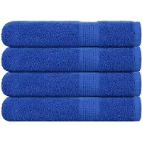 vidaXL Handdoeken FROGN 4 st 100x200 cm 360 g/m² blauw