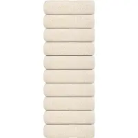 vidaXL Washandjes FROGN 10 st 30x30 cm 360 g/m² crème