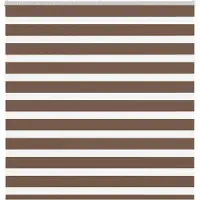 vidaXL Zebra rolgordijn 140x150 cm stofbreedte 135,9cm polyester bruin