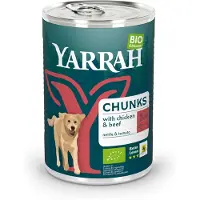 Yarrah - Natvoer Hond Blik Chunks met Rund Bio