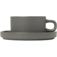 Blomus Theekop Pilar Pewter (4-Delig)