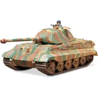 Tamiya Modelbouwpakket Auto - 35169 German SdKfz.182 Königstiger Porsche Tank with Figure Plastic - 1:35 - Modelbouw