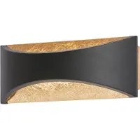FISCHER&HONSEL GMBH Wandlamp Led Wall Zwart 2x8w