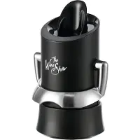 VacuVin Vacu Vin Champagne Saver & Server – Champagne Stopper met Schenktuit – Houdt Bubbels Langer Vers – Zwart
