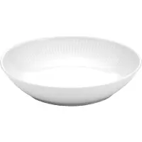 Pillivuyt Plissé Salad/pasta Plate Deep 20 Cm - Dinerborden Porselein White - 18209