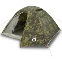 vidaXL Koepeltent 3-persoons waterdicht camouflage