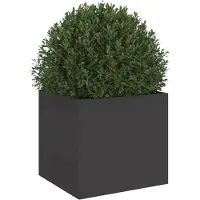 vidaXL Plantenbak 32x30x29 cm staal zwart