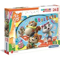 Clementoni legpuzzel Maxi 44 Cool Cats 24 stukjes