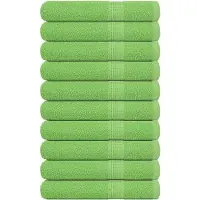 vidaXL Handdoeken FROGN 10 st 100x200 cm 360 g/m² appelgroen