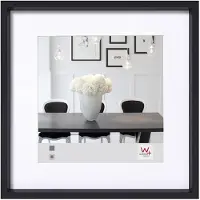 Walther design Steel Style - Kunststof lijst - Fotoformaat 20x20 cm - Zwart