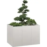 vidaXL Plantenbak 120x80x80 cm roestvrij staal