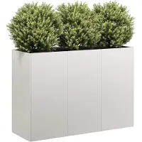 vidaXL Plantenbak 120x40x80 cm roestvrij staal