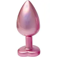 Dreamtoys Aluminium anaalplug met siersteen Large Gleaming Love