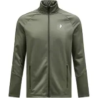 Peak Performance Fleece jas olijfgroen