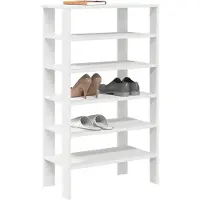 vidaXL Schoenenrek 61x32x105 cm bewerkt hout wit