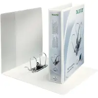 Leitz Panorama ordner 4225 2-rings PP 80mm wit - 2 stuks