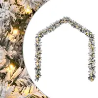 vidaXL Kerstslinger met LED-lampjes groen 5 m PVC