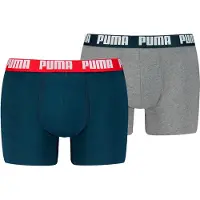 Puma Boxershorts grijs / bloedrood / zwart / wit