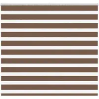 vidaXL Zebra rolgordijn 155x150 cm stofbreedte 150,9cm polyester bruin
