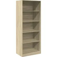 vidaXL Kledingkast 80x50x200 cm bewerkt hout sonoma eikenkleurig