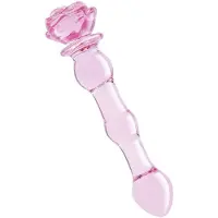 Dreamtoys Zwarte Dildo Dream Toys Glaze Glass Roze
