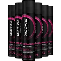 Syoss Ceramide - Haarspray - Styling, Verzorging en Herstel - Geeft Soepelheid en Kracht - Perfecte Afwerking - Voordeelverpakking - 6x300ml