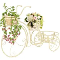 vidaXL Plantenstandaard fietsvorm vintage stijl metaal
