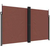 vidaXL Windscherm uittrekbaar 200x600 cm bruin