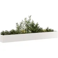 vidaXL Plantenbak 360x40x40 cm roestvrij staal