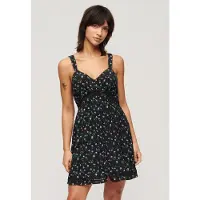 Superdry Lace Trim Mouwloze Korte Jurk