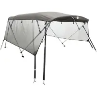 vidaXL Biminitop 3 bogen met mesh zijwanden 183x(154-167)x137 cm