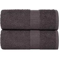 vidaXL Gastendoekjes FROGN 2 st 30x50 cm 360 g/m² antraciet