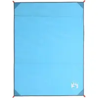 vidaXL Picknickkleed met haringen 205x155 cm blauw