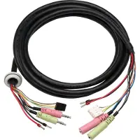 Axis 5505-511. Aansluiting 1: audio in x 2, AC, Aansluiting 2: audio out x 2, DC. Lengte snoer: 2,5 m, Kleur van het product: Zwart