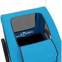 vidaXL Hondenfietstrailer oxford stof en ijzer blauw