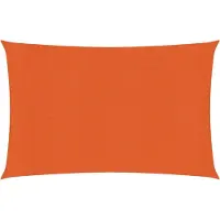 vidaXL Zonnezeil 160 g/m² rechthoekig 4x5 m HDPE oranje