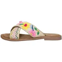 Lazamani Huisschoenen 'Open Teen' beige