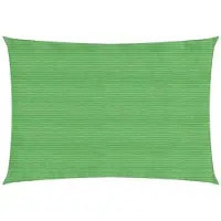 vidaXL Zonnezeil rechthoekig 160 g/m² 2x3,5 m HDPE lichtgroen