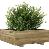 vidaXL Plantenbak 70x70x26,5 cm geïmpregneerd grenenhout