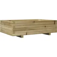 vidaXL Plantenbak 90x60x26,5 cm geïmpregneerd grenenhout