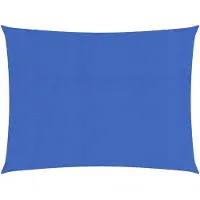 vidaXL Zonnezeil 160 g/m² rechthoekig 3x4 m HDPE blauw