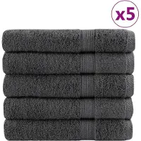vidaXL Handdoeken SOLUND 25 st 600 g/m² 30x50 cm antracietkleur