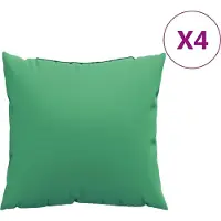 vidaXL Bankkussens 4 st 60x60 cm stof groen