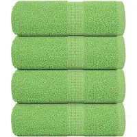vidaXL Gastendoekjes FROGN 4 st 30x50 cm 360 g/m² appelgroen